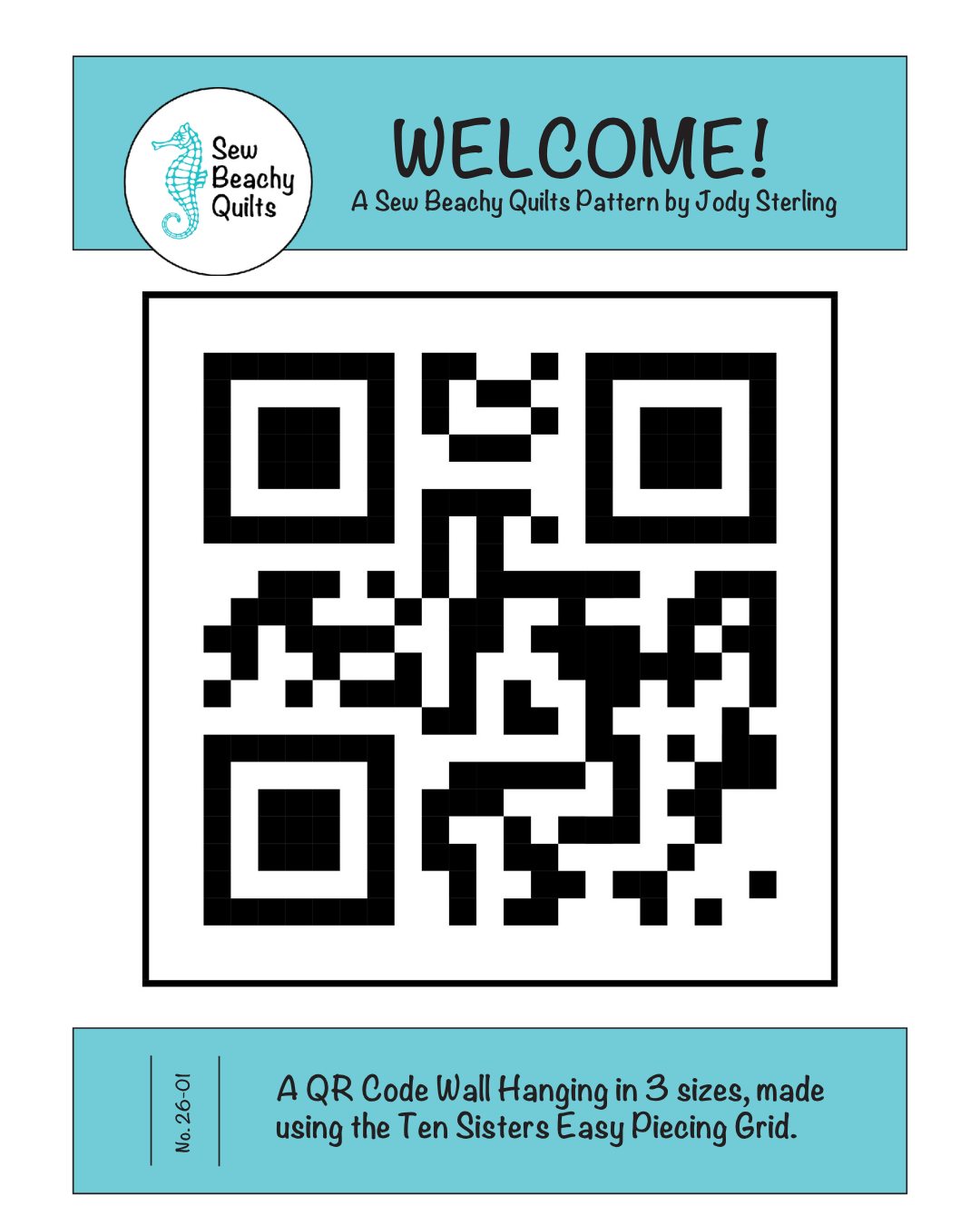 WELCOME! QUILT PATTERN - PDF